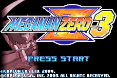 rockman zero 3 menu